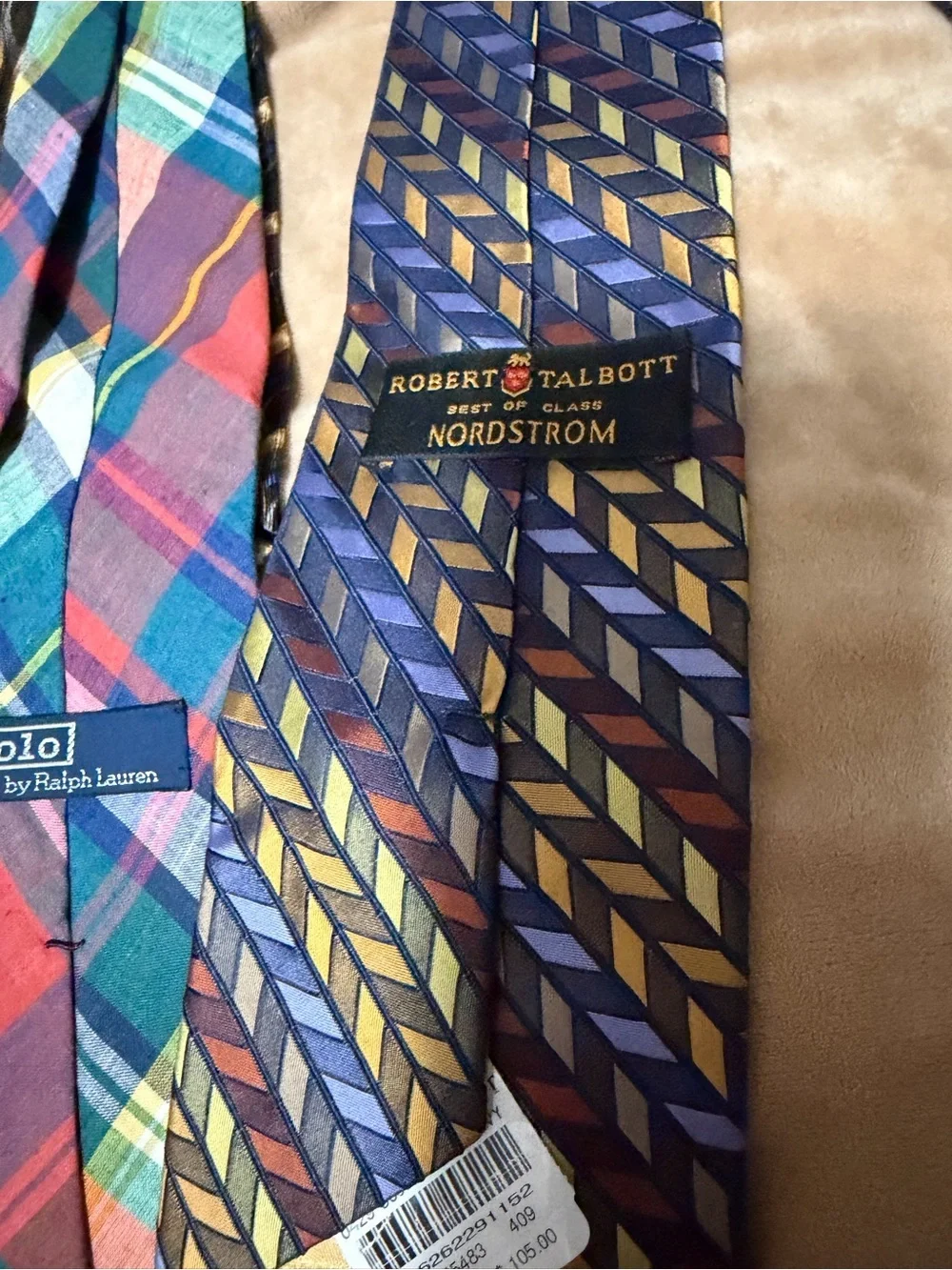 Lot of 5 Men's Multicolor Patterned Tie - Classic Styles Polo Jerry Garcia